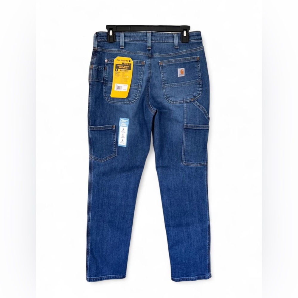 Carhartt Rugged Flex Relaxed Fit Double Front Jean Womens Sz 6S 105110-H97 NWT